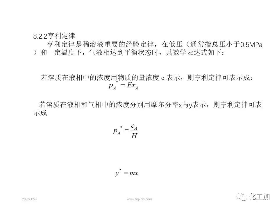 化工原理 第八章 气体吸收