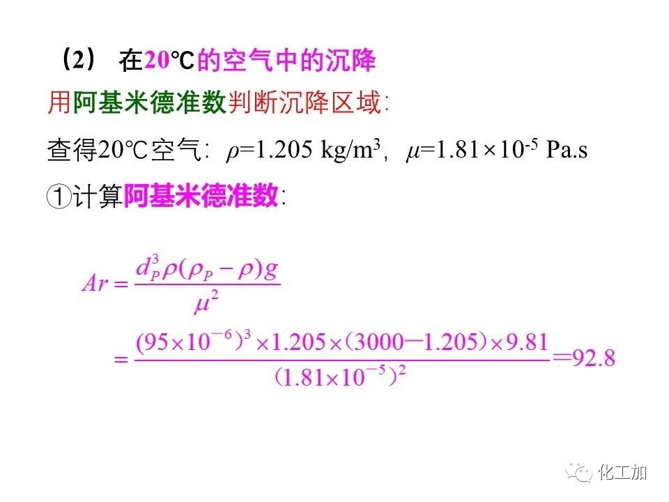 化工原理 第三章 概述、重力沉降
