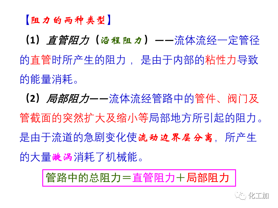化工原理 第一章 管内流体流动的摩擦阻力损失