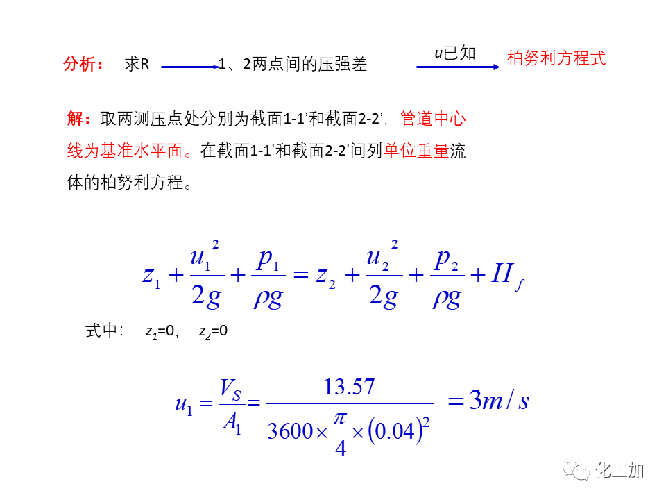 化工原理 第一章 管内流体流动的基本方程式
