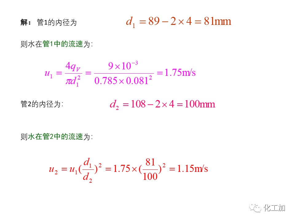 化工原理 第一章 管内流体流动的基本方程式