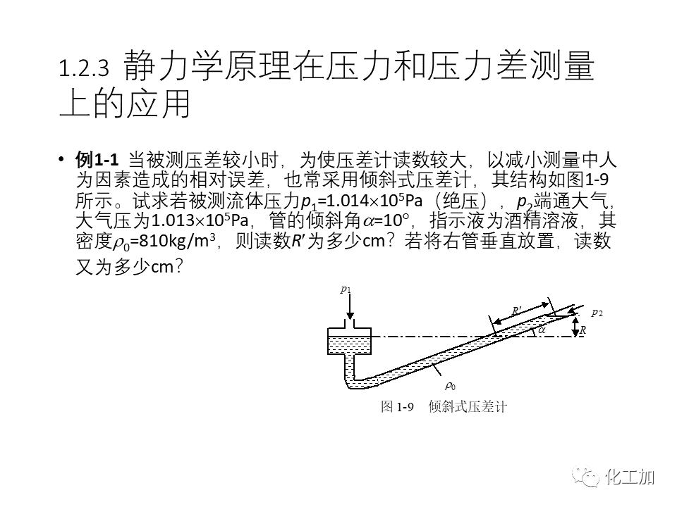 化工原理 第一章 流体力学基础