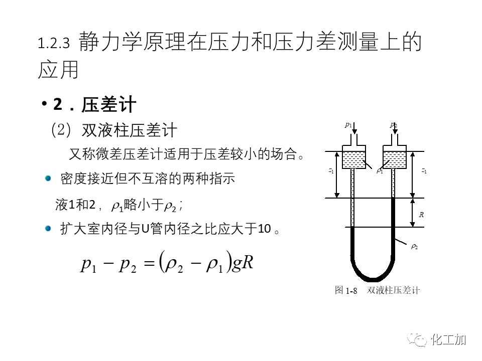 化工原理 第一章 流体力学基础
